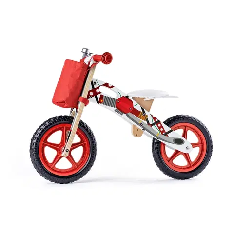 Dětská vozítka a příslušenství Woody Odrážedlo Motorka, červená