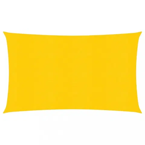 Stínící textilie Stínící plachta obdélníková HDPE 3 x 4 m Dekorhome Žlutá