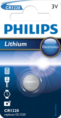 Jednorázové baterie Baterie Philips CR1220