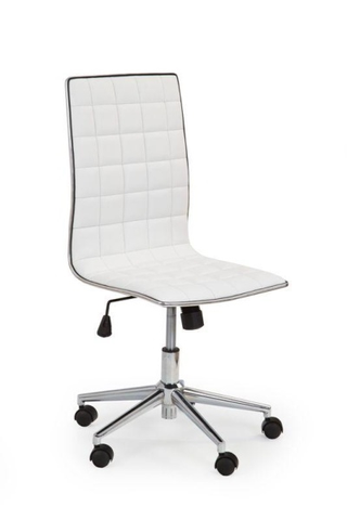 Kancelářské židle Kancelářské křeslo LEMBATA, bílá ekokůže