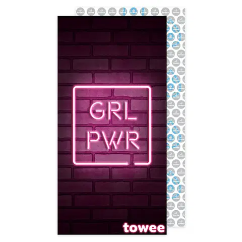 Ručníky Towee Rychleschnoucí ručník GIRL PWR, 50 x 100 cm