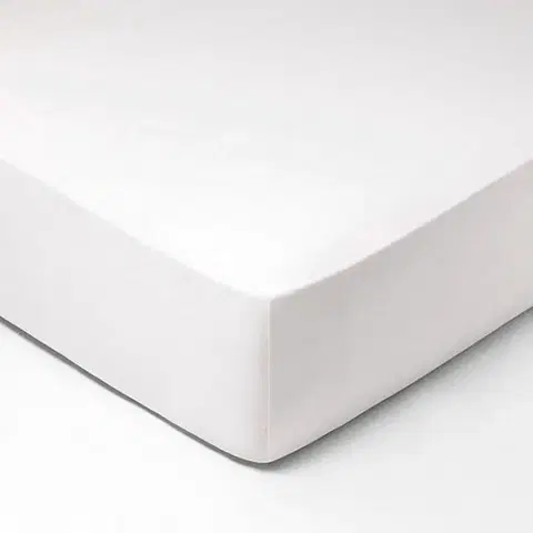 Prostěradla Forbyt, Prostěradlo, Jersey, bílá 100 x 220 cm