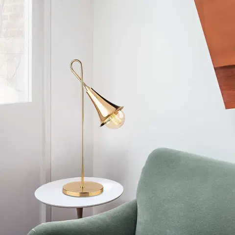 Lampy a lampičky Stolní lampa SARMAL zlatá