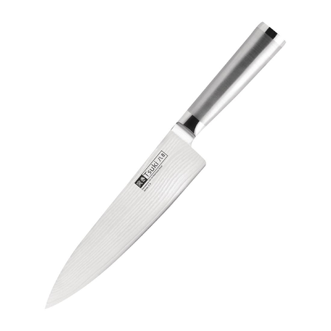 Kuchyňské nože Tsuki kuchařský nůž z damaškové oceli 20,5 cm - kovová rukojeť