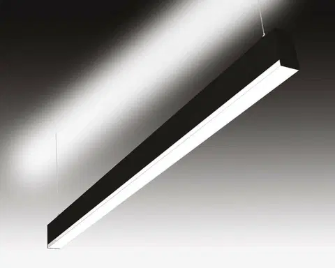 LED lustry a závěsná svítidla SEC Závěsné LED svítidlo přímé a nepřímé osvětlení WEGA-MODULE2-FAB-DIM-DALI, 25 W, černá, 851 x 50 x 94 mm, 4000 K, 3315 lm 320-B-454-01-02-SP