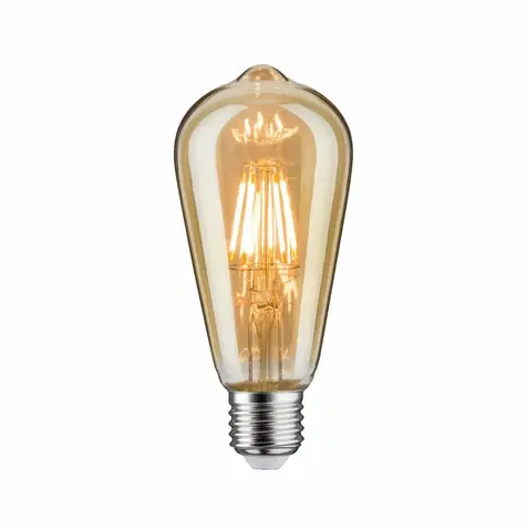 LED žárovky PAULMANN LED žárovka ST64 6,5 W E27 zlatá zlaté světlo 287.17