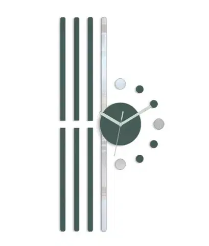 Nalepovací hodiny ModernClock 3D nalepovací hodiny Line šedé