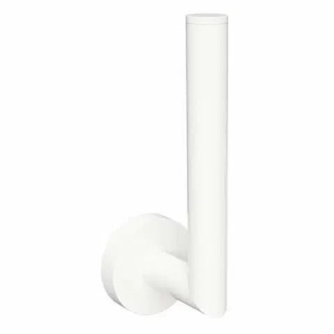 WC štětky Sapho XR701W X-Round White držák toaletního papíru rezervní, bílá