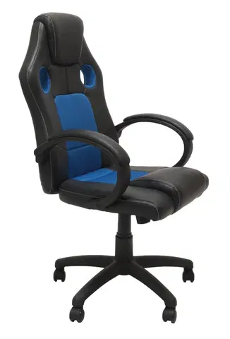 Kancelářské židle TP Living Kancelářské křeslo Enzo černá/modrá