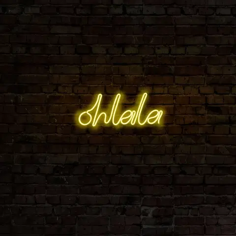 Nástěnné dekorace Dekorativní LED osvětlení OHLALA žlutá