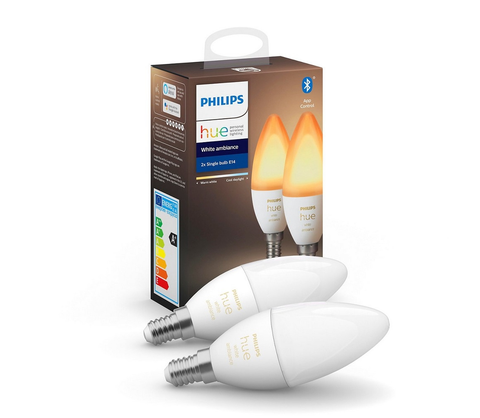 Svítidla Philips SADA 2x LED Stmívatelná žárovka Philips Hue WHITE B39 E14/4W/230V 2200K-6500K 