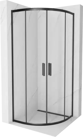 Sprchové kouty Sprchová kabina MEXEN RIO 90 x 90 cm černá