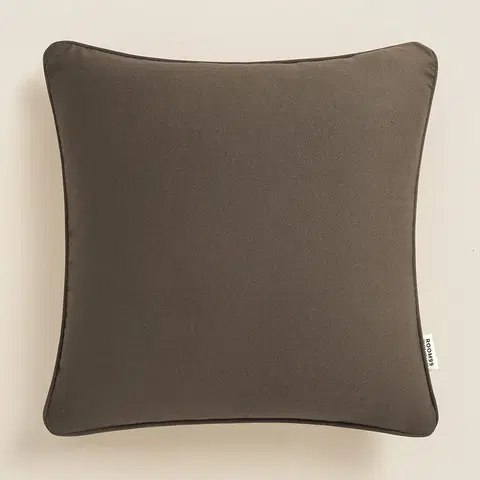 Dekorační povlaky na polštáře Elegantní povlak na polštář v hnědé barvě 40 x 40 cm