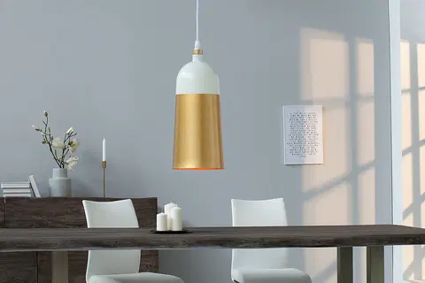 Luxusní designové závěsné lampy Estila Designová závěsná lampa Modern Chic zlatá