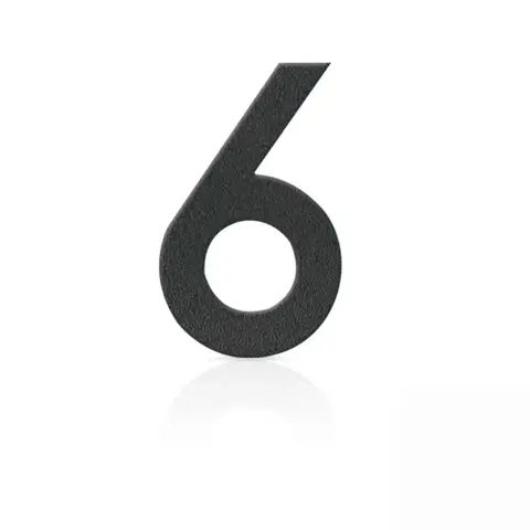 Čísla domů Heibi Nerezová domovní čísla číslice 6, grafit šedý