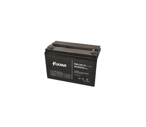 Olověné baterie FUKAWA FWL 100-12 - Olověný akumulátor 12V/100 Ah/závit M6