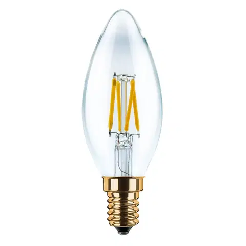 Stmívatelné LED žárovky Segula SEGULA LED svíčka E14 3W 2 200K Filament čirá