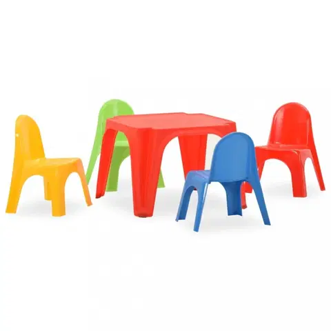 Dětské pokoje Dětský stůl s židlemi PP Dekorhome