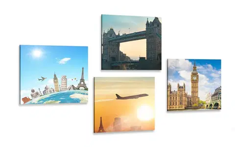 Sestavy obrazů Set obrazů pro milovníka Londýna