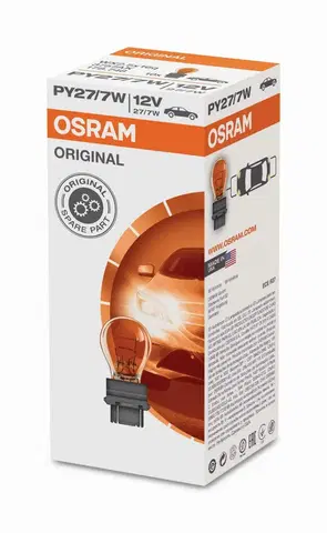 Autožárovky OSRAM PY27/7W 3757AK 12V oranžová