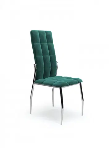 Židle HALMAR Jídelní židle Ally tmavě zelená