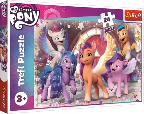 Hračky puzzle TREFL - Puzzle 24 Maxi - Radost poníků / My Little Pony