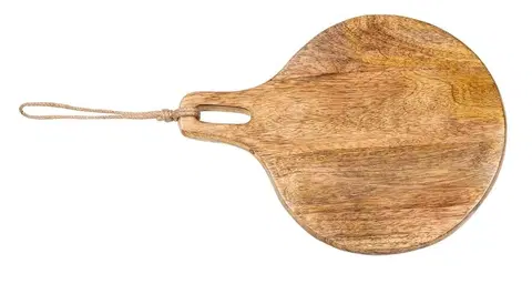 Prkénka a krájecí desky Kulaté kuchyňské prkénko z mangového dřeva Monia - 22*2*30 cm Mars & More CISHR22