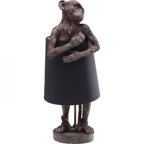 Designové stolní lampy a lampičky KARE Design Stolní lampa Animal Monkey Brown Black