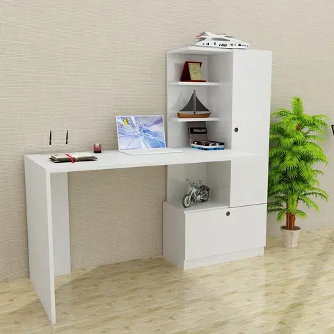 Kancelářské a psací stoly Psací stůl MERINOS bílý