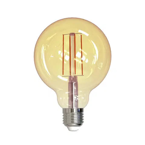 Stmívatelné LED žárovky Müller-Licht Müller Licht LED globe E27 9W 820 filament zlatá
