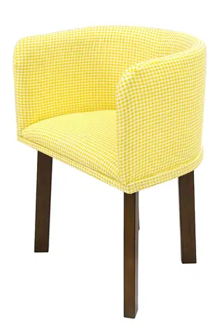 Kuchyňské a jídelní židle Židle PLUNG ořech žlutá