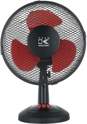 Ventilátory Exihand Stolní ventilátor KALORIK VT 1043RD, 23 cm, 30 W, černo-červený