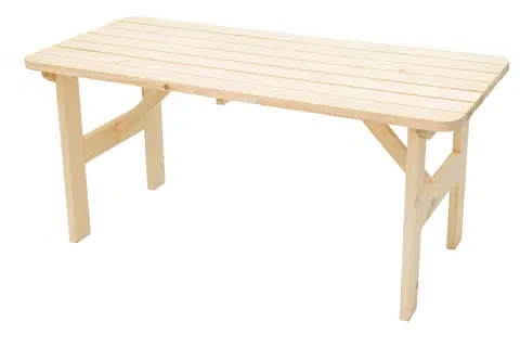 Zahradní stolky DEOKORK Masivní dřevěný zahradní stůl z borovice dřevo 32 mm (200 cm)