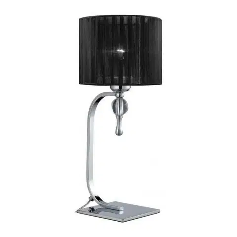 Designové stolní lampy Stolní lampa AZzardo Impress table black AZ0502 E27 1x60W IP20 33cm černá