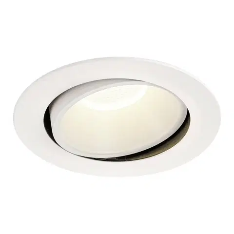 LED podhledová svítidla SLV BIG WHITE NUMINOS MOVE DL XL vnitřní LED zápustné stropní svítidlo bílá/bílá 4000 K 55° otočné a výkyvné 1003764