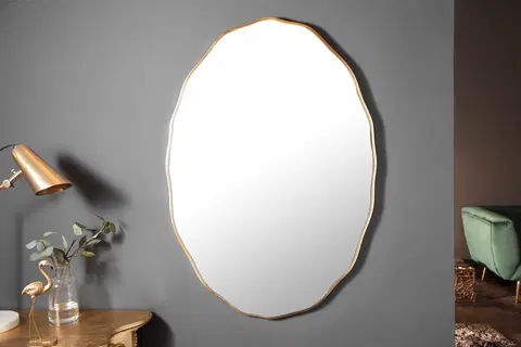 Zrcadla LuxD Designové nástěnné zrcadlo Cason 100 cm zlaté