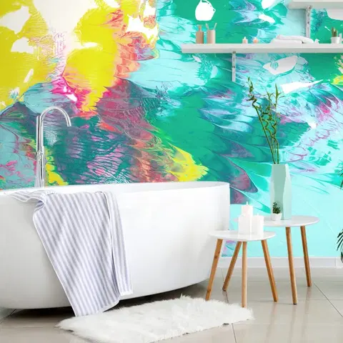 Abstraktní tapety Tapeta abstrakce v pastelových barvách