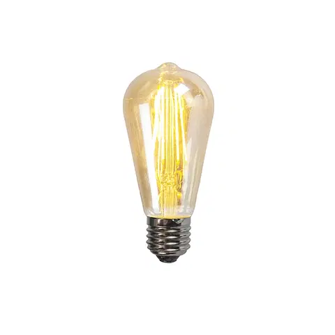 Zarovky E27 stmívatelná LED lampa ST64 zlatá 5W 450 lm 2200K