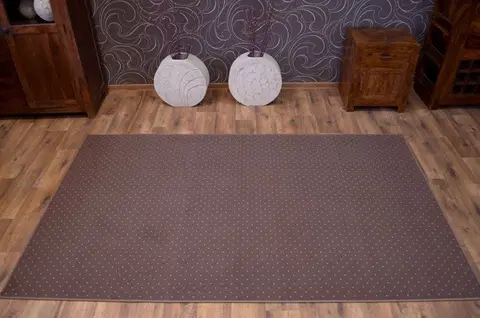Koberce a koberečky Dywany Lusczow Kusový koberec AKTUA Mateio hnědý, velikost 100x250
