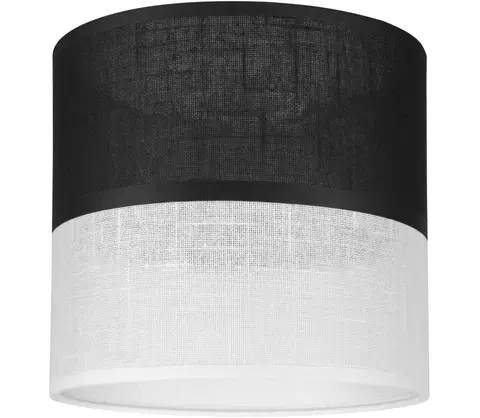 Lampy  Náhradní stínidlo ANDREA E27 pr. 16 cm černá/bílá 