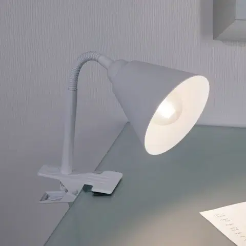 Stolní lampy a lampičky s klipem Paulmann Paulmann Vitis světlo se svorkou, bílá