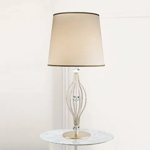 Stolní lampy Masiero Slonovinová stolní lampa ANOUK