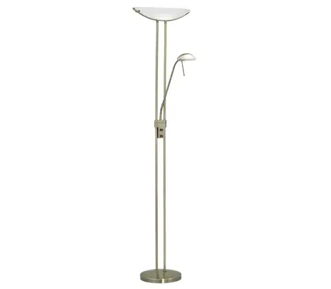 Lampy Eglo EGLO 85974 - Stmívatelná stojací lampa BAYA 1xR7s/230W + 1xG9/33W bronz 