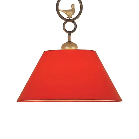 Závěsná světla Menzel Menzel Provence Chalet - závěsné světlo v červené