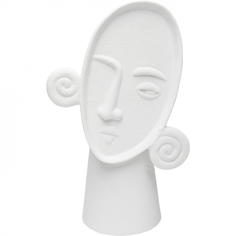 Porcelánové vázy KARE Design Porcelánová váza Curly Head 29cm