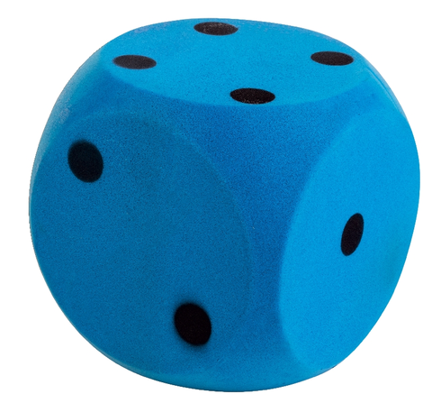 Hračky na zahradu ANDRONI - Kostka měkká - velikost 16 cm modrá