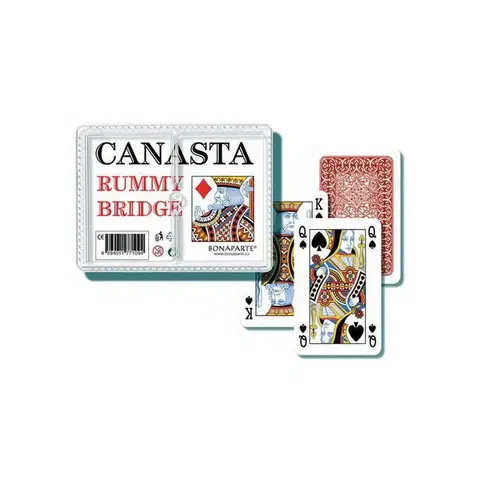 Hračky společenské hry WIKY - Karty kanasta - plast