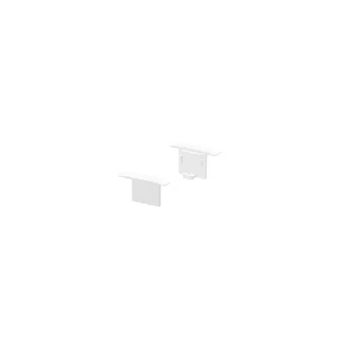 Profily SLV BIG WHITE KONCOVÉ KRYTY, na GRAZIA 10 profil k zabudování, 2 kusy, bílé 1000473