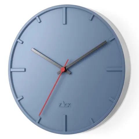 Hodiny nástěnné hodiny nerezové modré wanu Zack