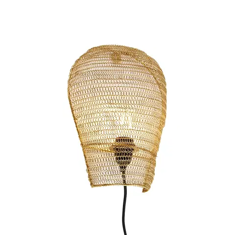 Nastenna svitidla Orientální nástěnná lampa zlatá 35 cm - Nidum